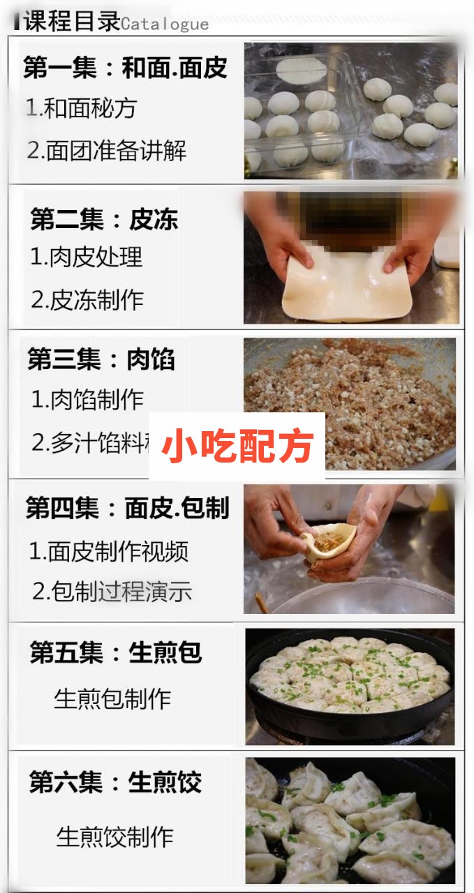 上海生煎包技术配方视频教学资料 小吃技术联盟配方资料 第3张
