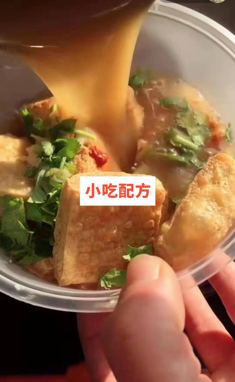 网红实体店口味香豆腐技术配方教程 小吃技术联盟配方资料 第1张